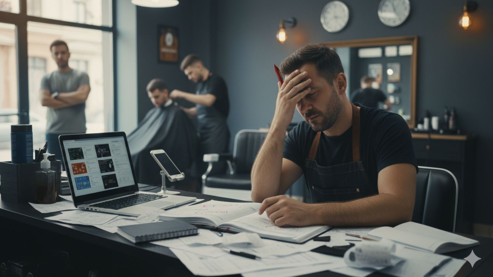 Gestion complexe de barbershops multi-emplacements