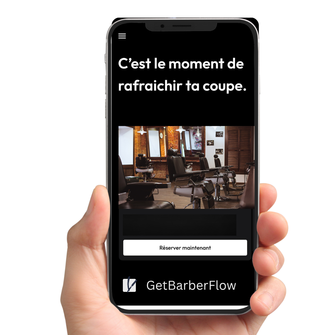 Application mobile pour les clients de barbershop
